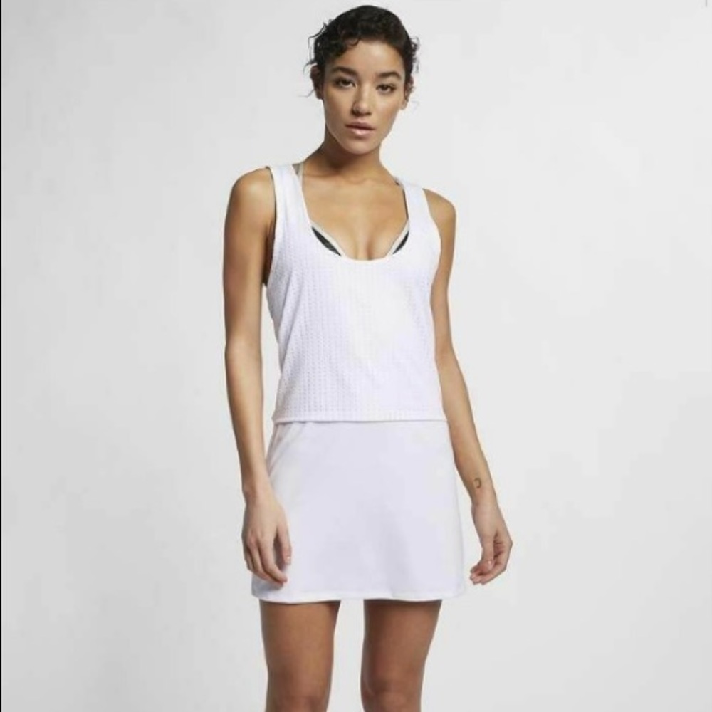 Nike Reversible White Swimsuit Coverup Mesh Dress